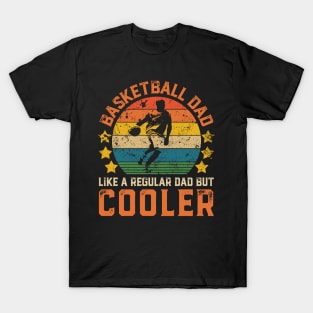 Basketball Dad Funny Vintage Basketball Player Father's Day Gift T-Shirt